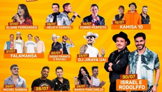 Deu praia: Falamansa, Israel & Rodolffo e outras 10 atrações estão confirmadas na temporada em Cocalinho