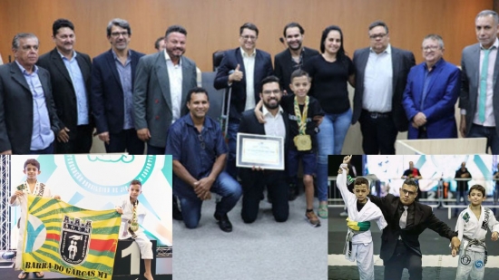 Paratleta mirim campeão do Brasileiro de ParaJiu-Jitsu é homenageado na Câmara