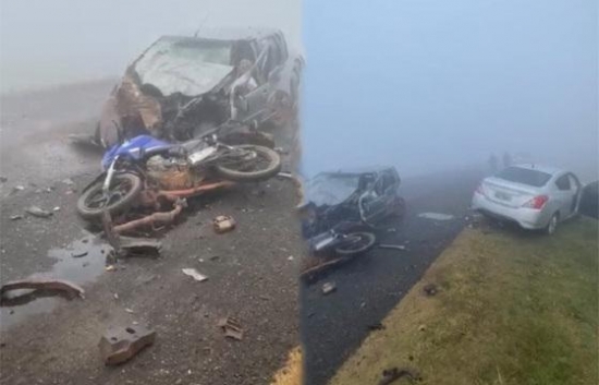 Acidente entre 5 veículos mata duas pessoas na Estrada de Chapada
