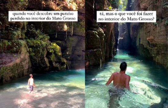 Influencer visita Barra do Garças e se encanta: 