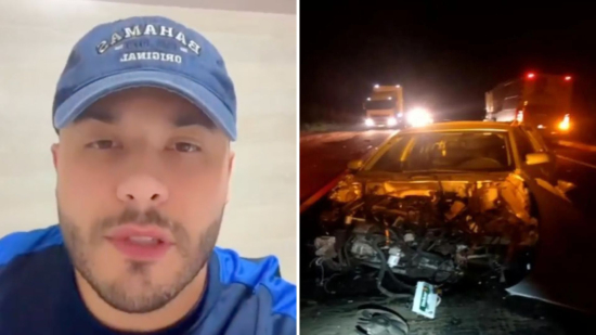Ônibus da equipe de Murilo Huff sofre acidente em MT