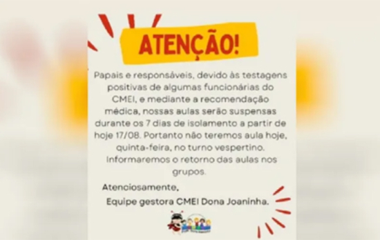 Cidade goiana suspende aulas por aumento de casos de Covid-19