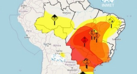 Calor: Inmet emite alerta vermelho para nove estados indicando 'grande perigo'