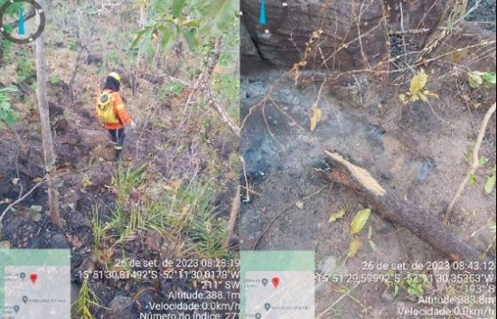 Indícios apontam para incêndio criminoso no Parque Serra Azul; Gerência e Politec investigam