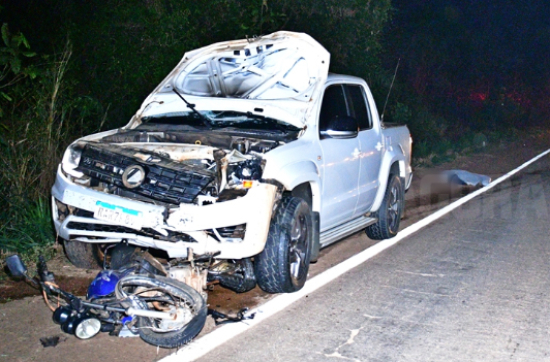 Duas pessoas morrem após colisão com caminhonete na BR-364