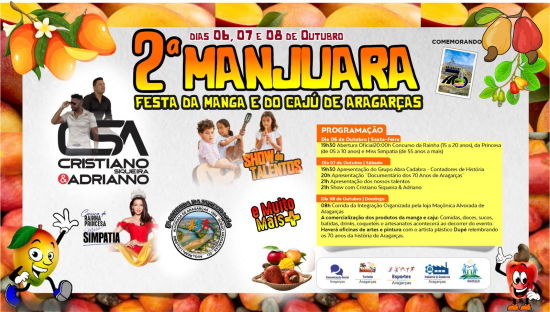 Venha Celebrar os 70 Anos de Aragarças neste Final de Semana