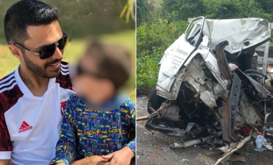 Jovem morre em acidente entre dois caminhões na GO-210