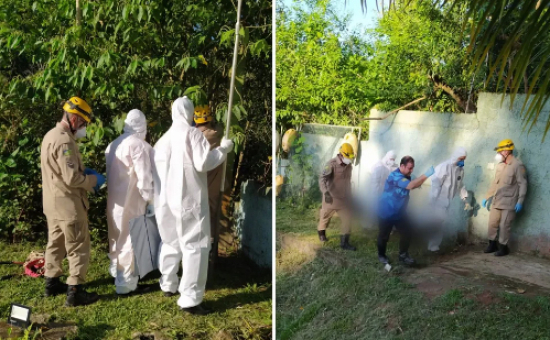 Jardineiro encontra cadáver enquanto fazia manutenção em quintal de casa de eventos