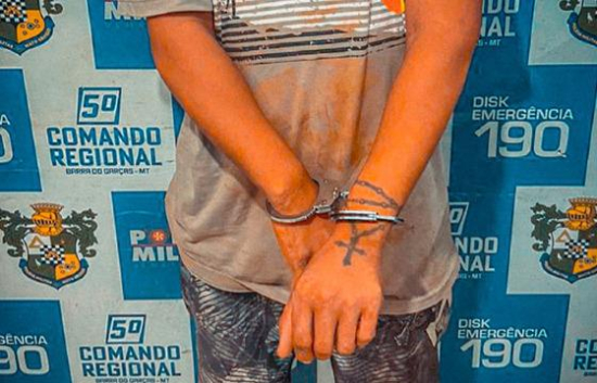 Tatuagem ajuda polícia a prender suspeito por série de roubos em Barra do Garças