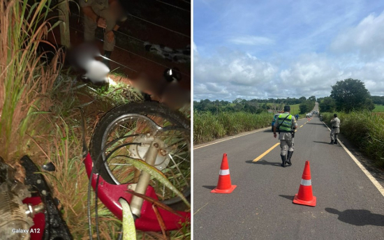 Acidente mata motociclista e deixa enteado com a perna amputada em Goiás