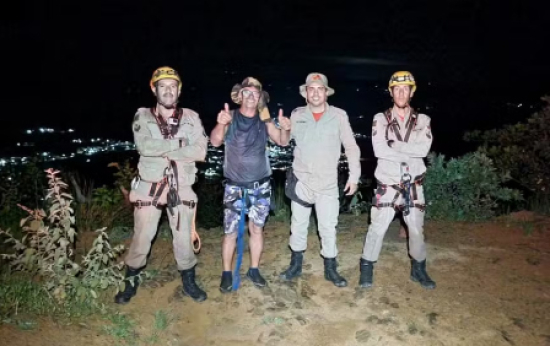 Turista desaparece ao subir serra e só é resgatado 8 horas depois com a ajuda de drone