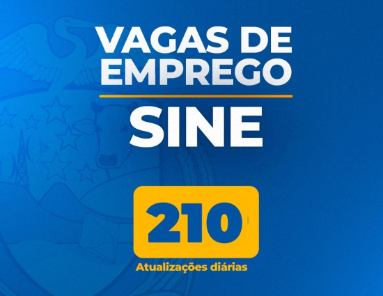 Sine de Barra do Garças divulga 210 novas vagas de trabalho nesta quarta-feira (06)