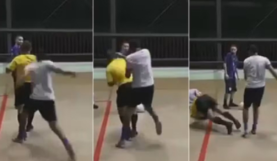 Árbitro de futsal agredido durante jogo relata momento de convulsão