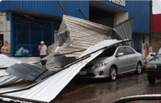 Temporal atinge município em meio a onda de calor em MT; entenda