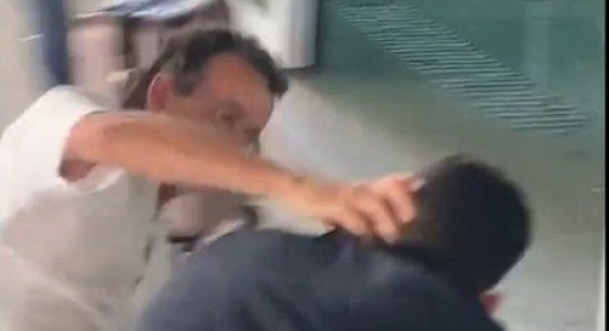 Deputado do PT agride membro do MBL e Gleisi Hoffman afirma que 'ele agiu em minha defesa'