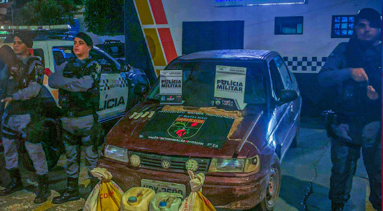 Policiais Militares interceptam veículo suspeito com animal abatido em Barra do Garças-MT