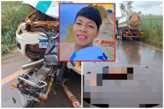 Indígena de 23 anos morre ao bater moto de frente com caminhonete