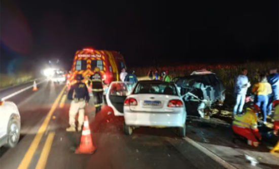 Avó, filha e neto morrem em Acidente; vereador está na UTI