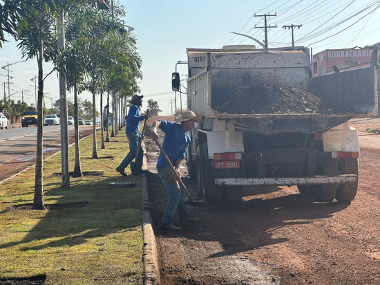 Entrada de Barra do Garças de cara nova com obras de urbanização