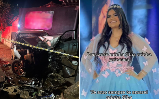 Filha adolescente de vereador morre após bater carro do pai contra árvore