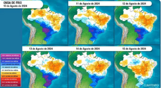 Frio em agosto: saiba até quando as temperaturas ficarão baixas 