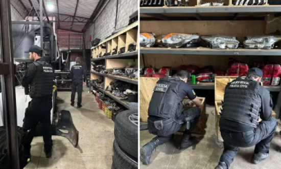 Lojistas de Goiás são suspeitos de vender peças de caminhonetes furtadas