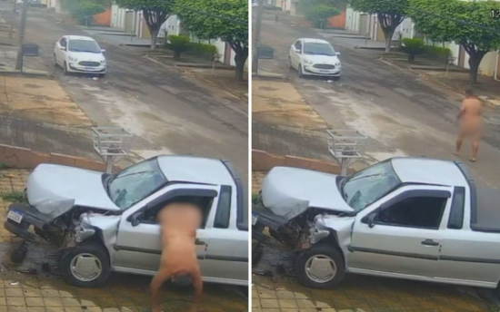 Mecânico está 'abalado' após ter carro roubado por homem pelado e ser arrastado ao tentar impedir crime, diz família