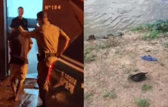 Homem é morto e corpo é jogado no Rio Araguaia em Aragarças; polícia prende um suspeito
