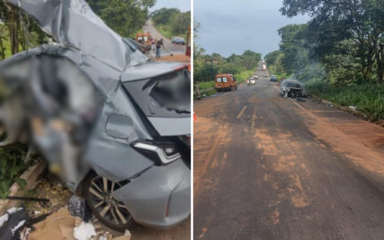 Jovens morrem e um deles é carbonizado após colisão entre carros na GO-060