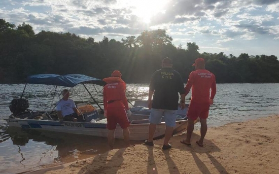 Pescador encontra corpo de jovem que se afogou em praia de Nova Xavantina