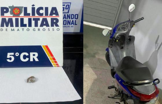 Adolescente é apreendido após fuga e flagrante com entorpecente em Barra do Garças