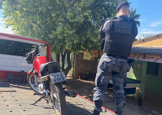 Força Tática recupera motocicleta furtada