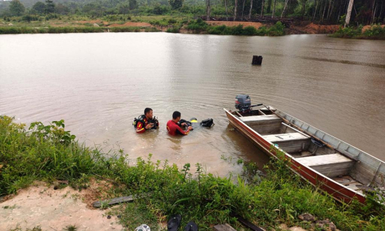 Bombeiros Militares localizam corpo de jovem que se afogou em represa