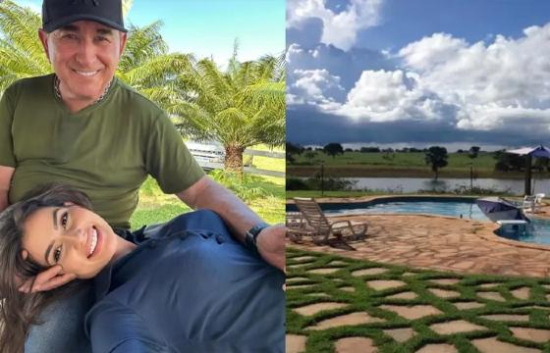 Amado Batista e Miss Mato Grosso vão se casar em fazenda do cantor, em Cocalinho