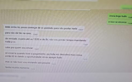 Mulher que extorquiu cerca de R$ 50 mil de amigo por meses para não revelar traição trocou de número para continuar ameaças, diz polícia