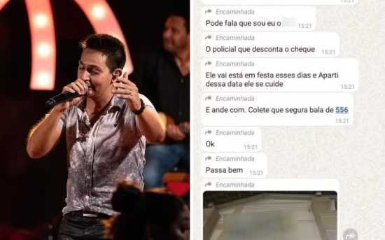 Mulher é presa suspeita de extorquir R$ 35 mil do cantor sertanejo Rafael Dias, da dupla com Racyne