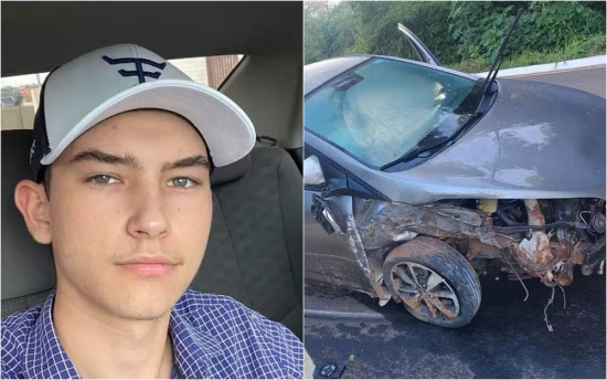 Jovem morre após ser arremessado de carro em acidente, dizem bombeiros