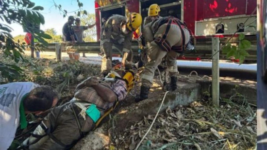 Homem é encontrado vivo após cair de ponte na GO-060