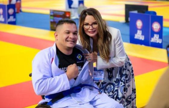 Paratletas do Jiu-Jitsu ganham projeção com apoio da primeira-dama Virginia Mendes