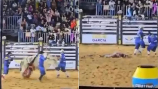 Jovem peão morre após ser pisoteado por touro em rodeio em MT