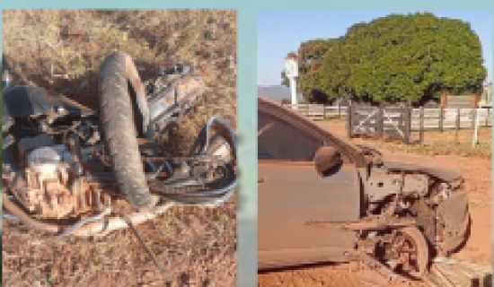 Motociclista morre em grave acidente na BR-158, próximo ao trevo de Bom Jardim de Goiás