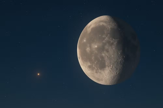 Lua e Marte se alinham e criam espetáculo visível a olho nu nesta segunda-feira (28)