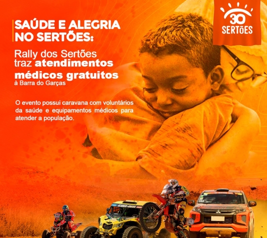 Rally dos Sertões traz atendimentos médicos gratuitos à Barra do Garças