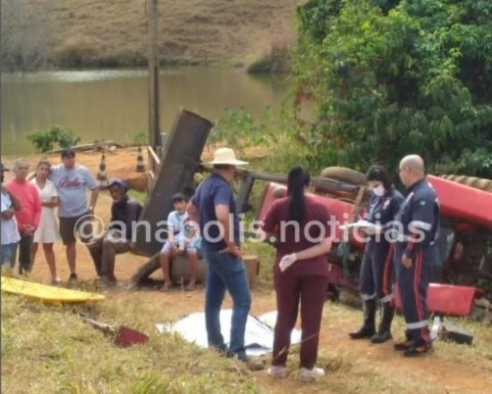 Irmão do governador de MT morre em acidente com trator em propriedade rural de Goiás