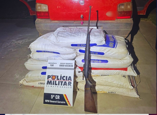 Polícia Militar prende suspeito por furto e posse ilegal de arma em General Carneiro