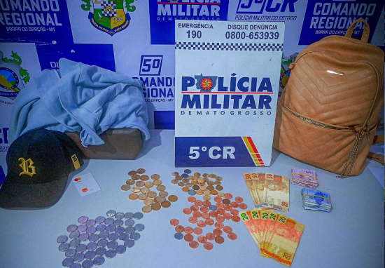 Polícia Militar prende suspeito de roubo a farmácia em Barra do Garças 