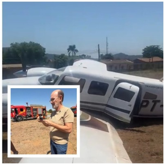 Avião com deputado Carlos Avalone faz pouso de emergência em Aragarças