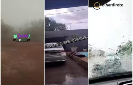 Chuva surpresa cai em cidades de Mato Grosso e alivia calorão