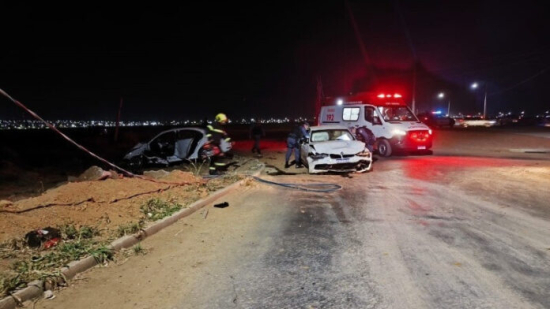 Racha termina em grave acidente e motorista fica preso às ferragens em Primavera do Leste