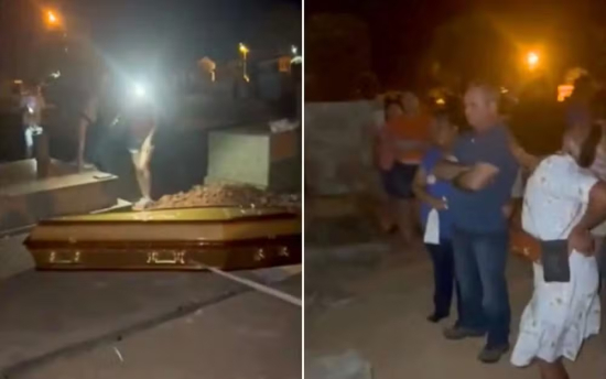 Família denuncia falta de coveiro em cemitério e atraso em enterro gera revolta